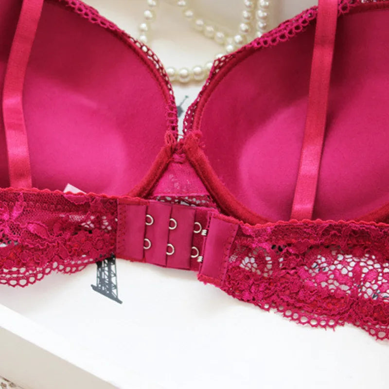 Women Sexy Lingerie Set Fashion Lace Lingerie Set Ladies Soild Color Transparent Bra Sexy Comfortable Intimates Underwear Suit