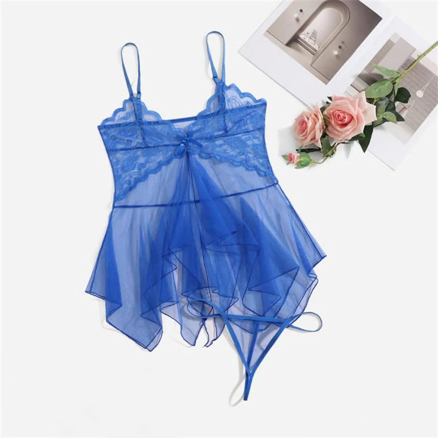 Clothes for Women Sexy Lingerie Women's Lace Fluoroscopy Beauty Tulle Elegant Reverie Sexy Lingerie Garter