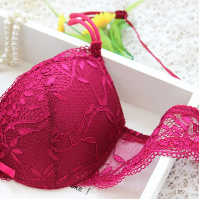 Women Sexy Lingerie Set Fashion Lace Lingerie Set Ladies Soild Color Transparent Bra Sexy Comfortable Intimates Underwear Suit