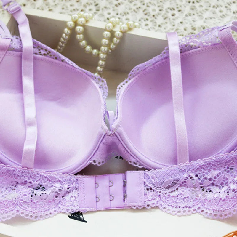 Women Sexy Lingerie Set Fashion Lace Lingerie Set Ladies Soild Color Transparent Bra Sexy Comfortable Intimates Underwear Suit