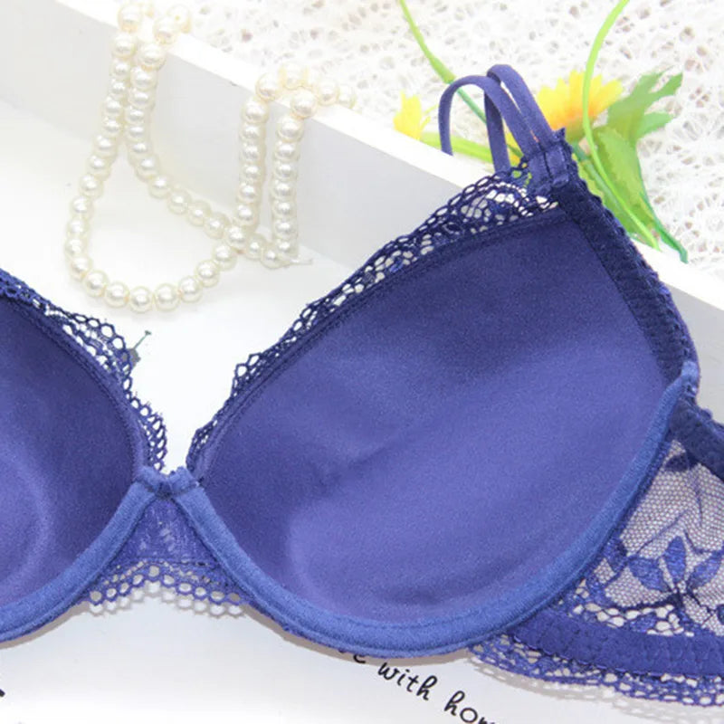 Women Sexy Lingerie Set Fashion Lace Lingerie Set Ladies Soild Color Transparent Bra Sexy Comfortable Intimates Underwear Suit