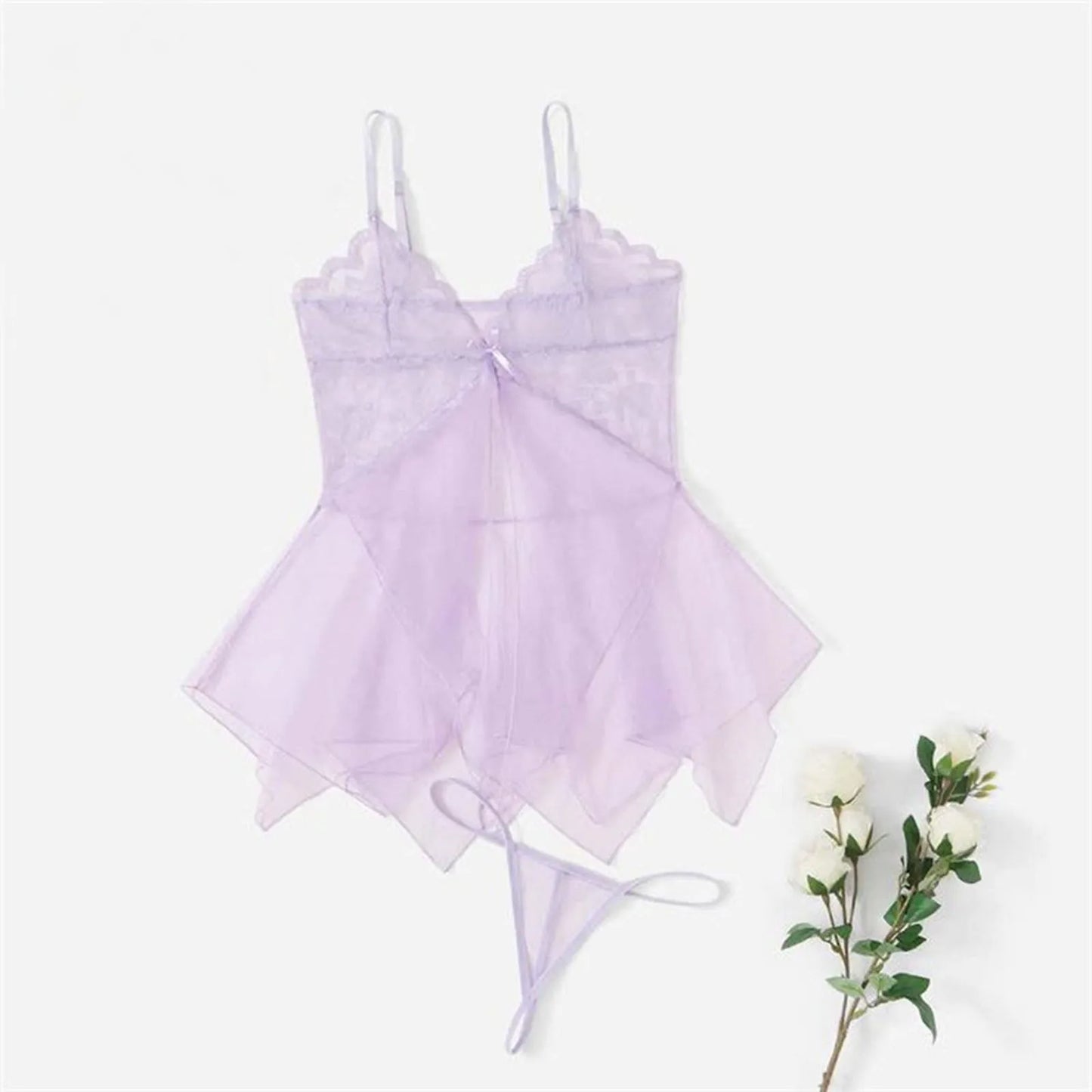 Clothes for Women Sexy Lingerie Women's Lace Fluoroscopy Beauty Tulle Elegant Reverie Sexy Lingerie Garter